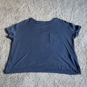 American Eagle Navy Short Sleeve